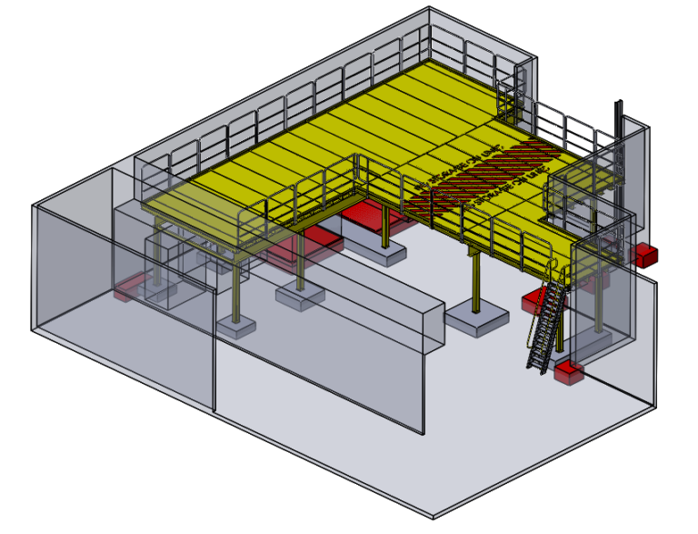 Mezzanine structure design | Dynamic Engineering Consultants - Perth ...